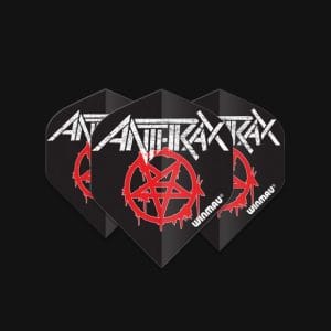 WINMAU ROCK LEGENDS ANTHRAX LOGO FLIGHTS
