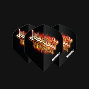 WINMAU ROCK LEGENDS JUDAS PRIET FLAMING LOGO FLIGHTS