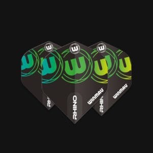 WINMAU RHINO BLACK & GREEN FLIGHTS
