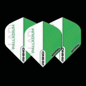 WINMAU RHINO GREEN & WHTE FLIGHTS