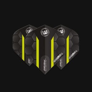 WINMAU PRISM ALPHA BLACK & GREEN HEXAGON FLIGHTS