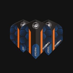 WINMAU PRISM ALPHA BLUE & ORANGE HEXAGON FLIGHTS