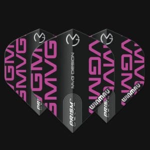 WINMAU PRISM DELTA MVG BLACK & PURPLE FLIGHTS
