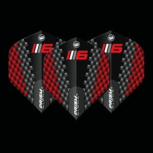 WINMAU PRISM ALPHA BLACK & RED FLIGHTS