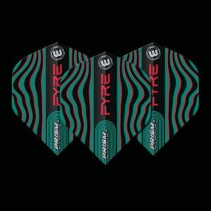 WINMAU PRISM ALPHA BLACK, TURQUIOSE & RED FLIGHTS