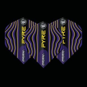 WINMAU PRISM ALPHA BLACK, BLUE & YELLOW FLIGHTS