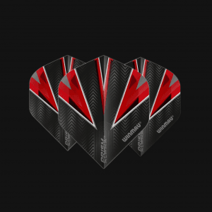 WINMAU PRISM ALPHA BLACK & RED FLIGHTS