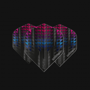 WINMAU PRISM ALPHA BLACK & PINK FLIGHTS