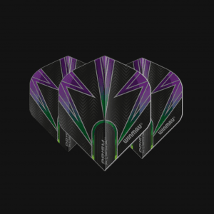 WINMAU PRISM ALPHA BLACK & PURPLE FLIGHTS