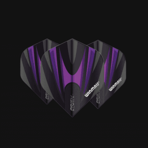 WINMAU PRISM ALPHA BLACK & PURPLE FLIGHTS