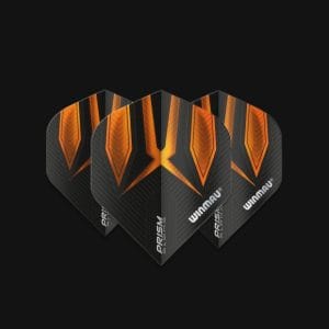 WINMAU PRISM ALPHA BLACK & ORANGE FLIGHTS