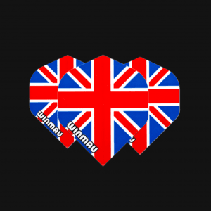 WINMAU MEGA STD UNION JACK DART FLIGHTS 75 MICRON  x 3 Flights