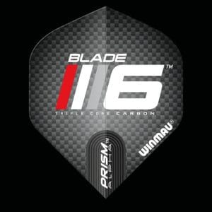 WINMAU PRISM ALPHA BLACK & RED FLIGHTS 100 MICRON X3 FLIGHTS