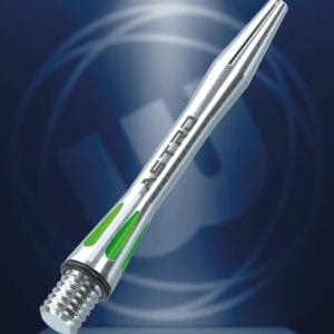 Winmau Astro Aluminium Short Dart Stems, Green - Set of 3 Stems