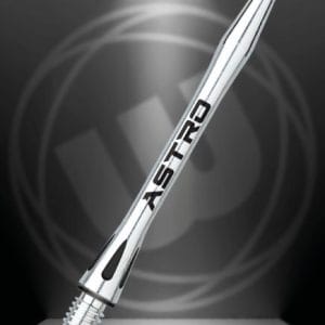 WINMAU Astro Aluminium Black Medium Dart Stems - (3 Stems in Total)
