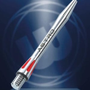 Winmau Astro Aluminium Intermediate Dart Stems, Red - Set of 3 Stems