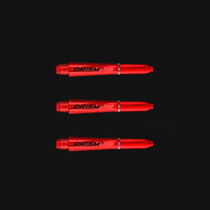 Winmau Prism Extra Short Dart Stems, Red - Set of 3 Stems