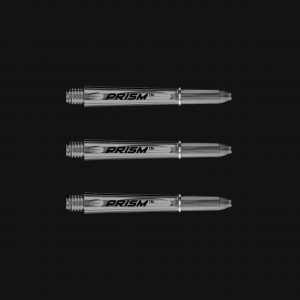 Winmau Prism Polycarbonate Short Dart Stems/Shafts, Set of 3 Black Stems