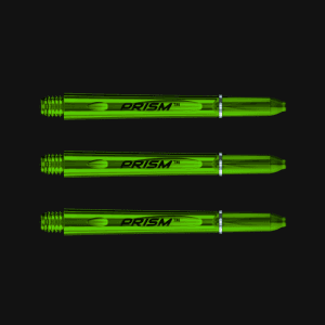 Winmau Prism Polycarbonate Medium Dart Stems/Shafts, Green - 3 Stems