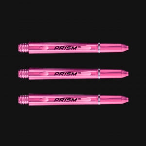 Winmau Prism Polycarbonate Medium Dart Stems/Shafts, Pink - 3 Stems