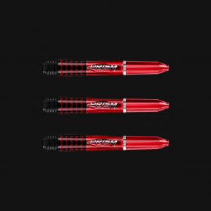 Winmau Prism Force Polycarbonate Short Dart Stems/Shafts, Red - 3 Stems