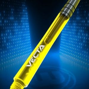 Winmau Vecta Yellow Medium Dart Stems, Durable Polycarbonate - 3 Stems