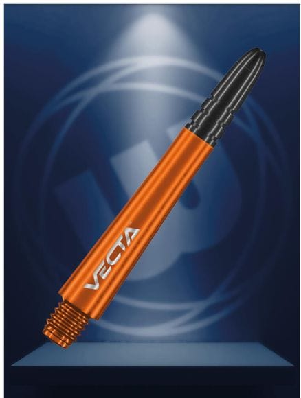 Winmau Vecta Medium Dart Stems - Orange, Durable Polycarbonate (3 Stems)