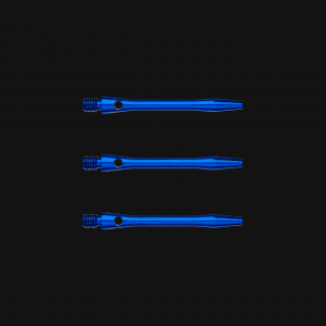 WINMAU Anodised Short Aluminium Dart Stems, Blue - (3 Stems in total)