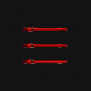 WINMAU Anodised Short Aluminium Dart Stems, Red - (3 Stems in total)