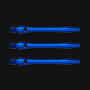 WINMAU Anodised Medium Aluminium Dart Stems, Blue - (3 Stems in total)