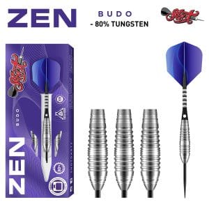 Shot Darts Zen Budo Steel Tip Dart Set-80%-Tungsten-23gm