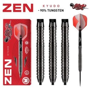 Shot Darts Zen Kyudo Steel Tip Dart Set-90% Tungsten-24gm