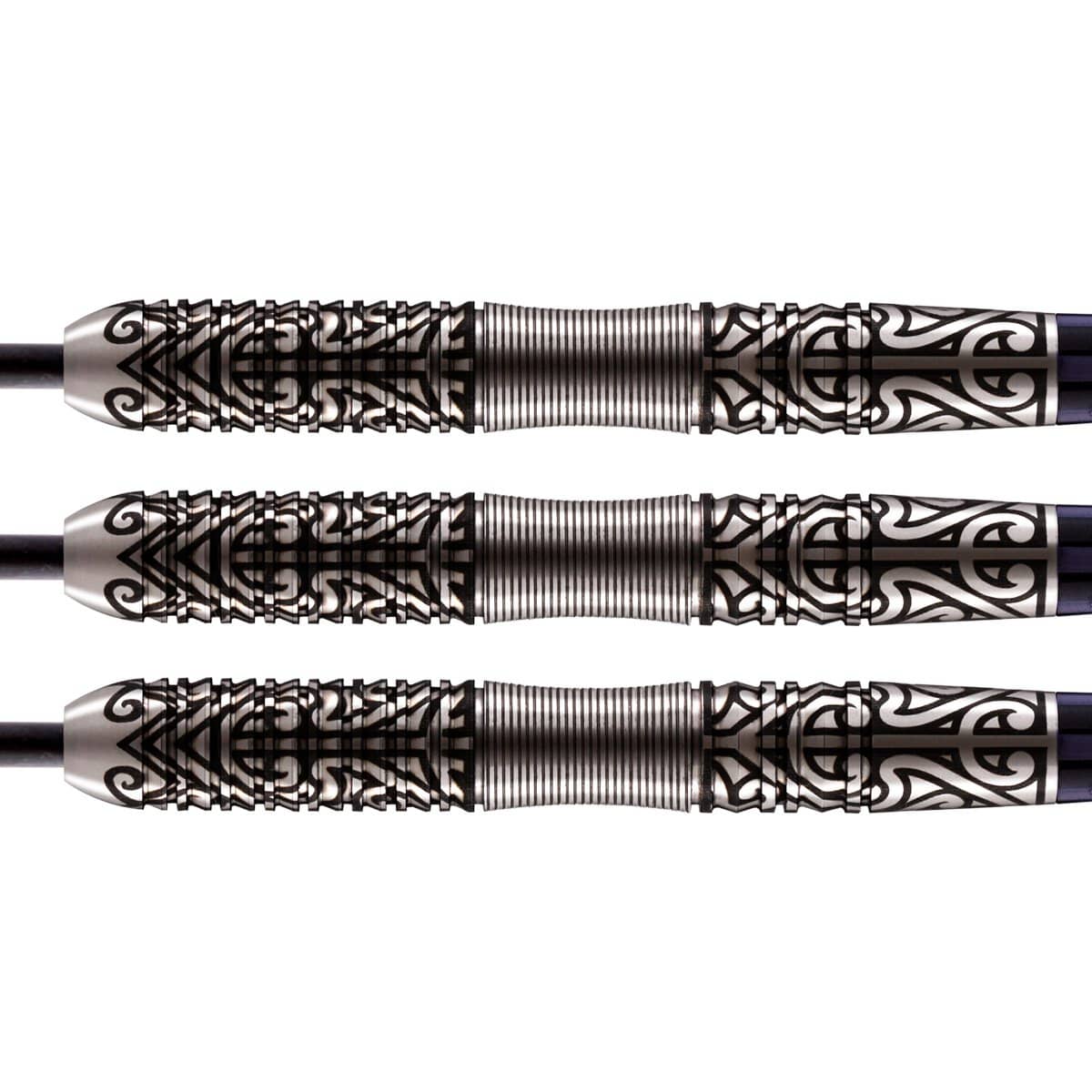 Shot Darts Warrior Hautoa Steel Tip Dart Set-Centre Weighted 80% Tungsten Barrels - Image 3