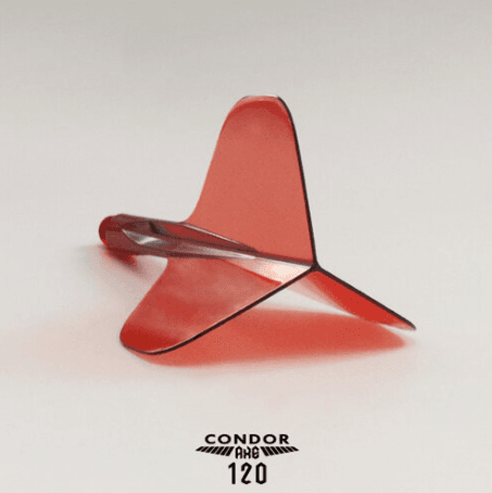 Condor Axe 120 Tri Fin Moulded Flight/Stem