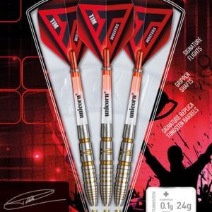 TIM WOLTERS STEEL TIP DART SET 90% TUNGSTEN 24G