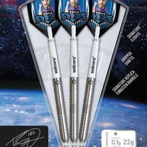 TOM SYKES STEEL TIP DART SET 90% TUNGSTEN 22G