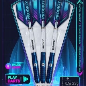 PRODIGY 02 STEEL TIP DART SET - 95% TUNGSTEN
