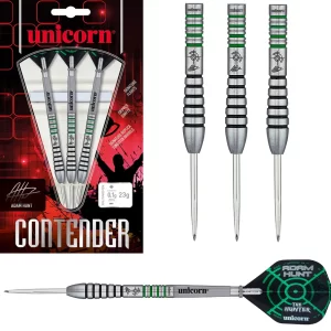 Adam Hunt Contender Phase 2 90% Tungsten Steel Tip Darts by Unicorn