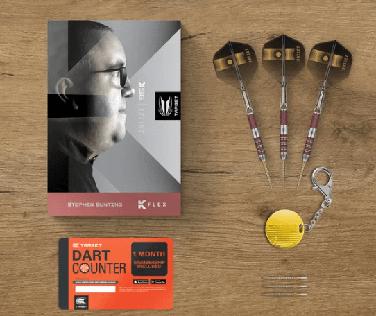 Target Stephen Bunting 95K 95% Tungsten SP Steel Tip Darts - Image 2