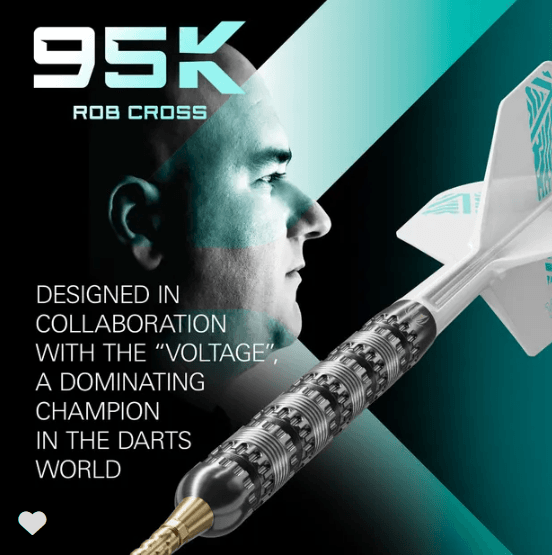Target Rob Cross 95K Swiss Point 95% Steel Tip Darts - Image 4