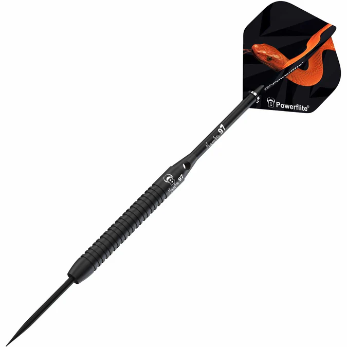 BULL'S Mamba 97 Darts - Steel Tip - M2 - Black Titanium - Image 4