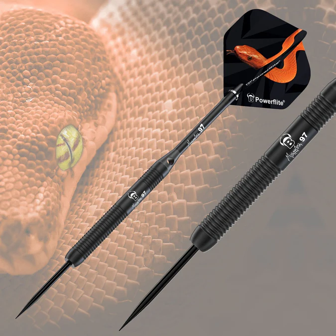 BULL'S Mamba 97 Darts - Steel Tip - M1 - Black Titanium - Image 2