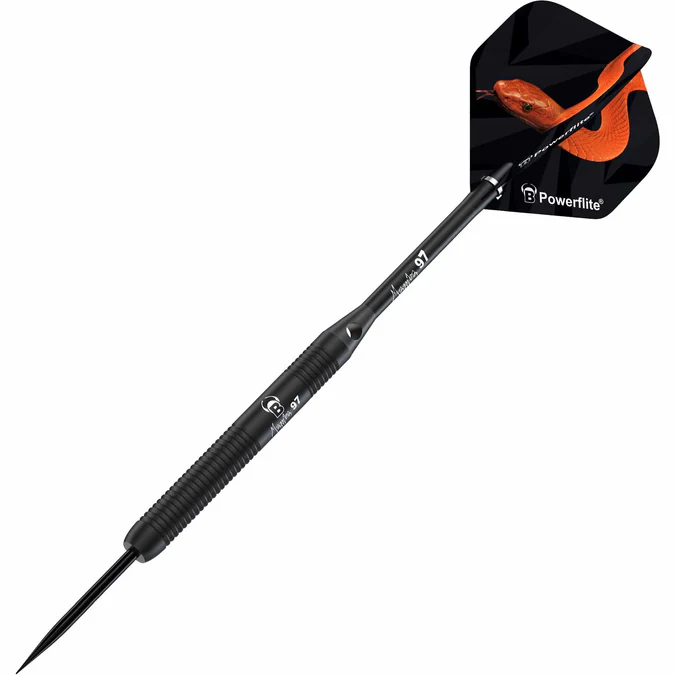 BULL'S Mamba 97 Darts - Steel Tip - M1 - Black Titanium - Image 4