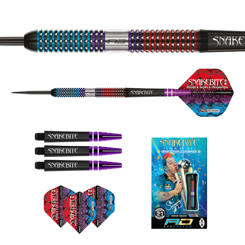 Red Dragon- Peter Wright Snakebite Spirit Darts - Image 2