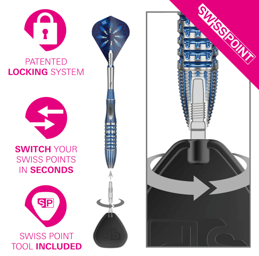 Target Darts Phil Taylor Power GX2 Swiss Point Darts - Image 4