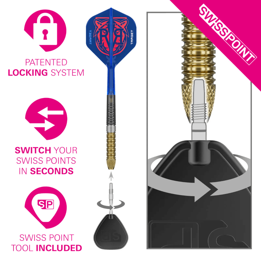 Target Darts Raymond Van Barneveld Gen 6 Swiss Point Darts - Image 4