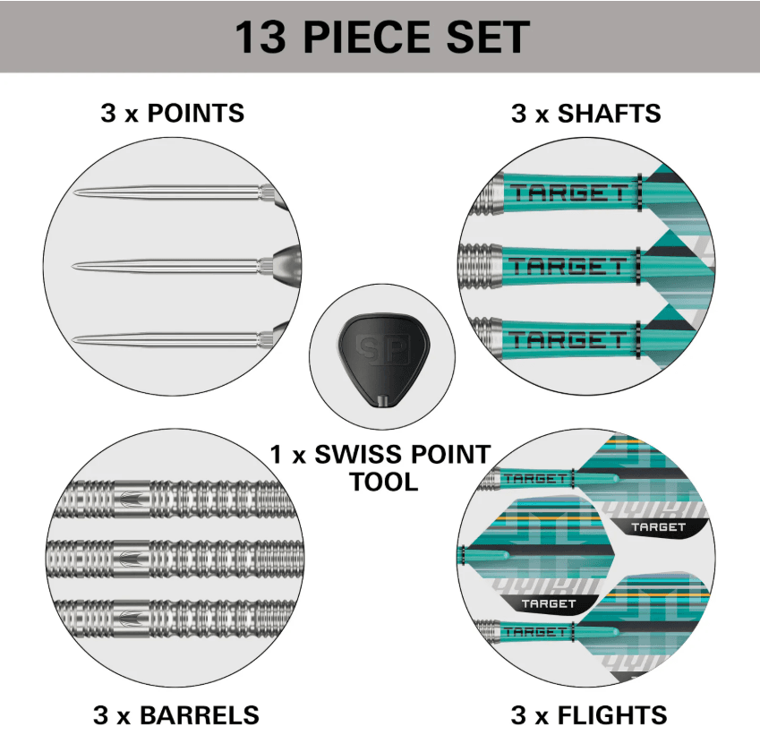 Target Darts Hydro 01 Swiss Point Darts 90% Tungsten - Image 4