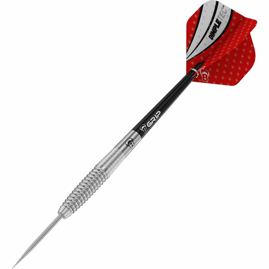 BULL'S Dot D1 Darts - Steel Tip - 90% Tungsten - Rear Shark - Image 3