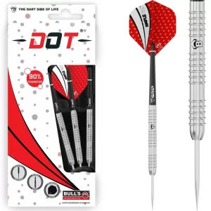BULL'S Dot D8 Darts - Steel Tip - 90% Tungsten - Outer Grip