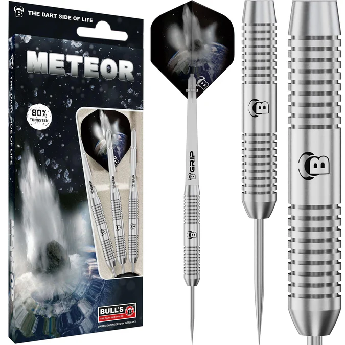 BULL'S Meteor Darts - Steel Tip - 80% Tungsten - MT1 - Ringed - Image 3